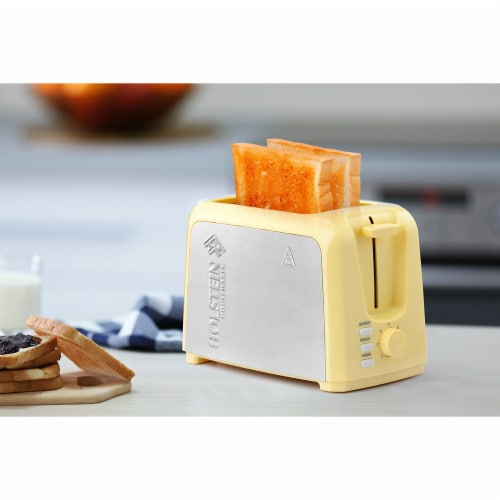 2-Slice Toaster Yellow Holstein Housewares Perspective: bottom