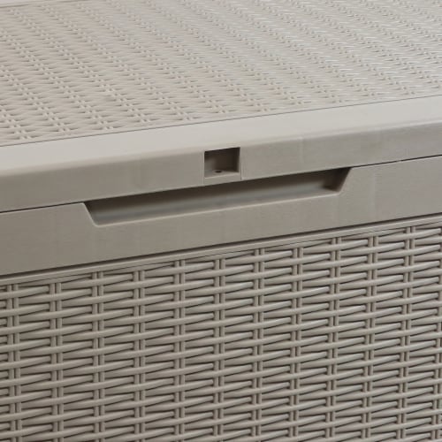 100Gal. Outdoor Deck and Patio Storage Box with Rattan Design