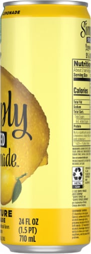 Simply Spiked Signature Hard Lemonade Single Can Perspective: bottom