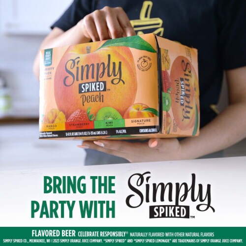 Simply Spiked Peach Flavored Hard Beverage Variety Pack Perspective: bottom