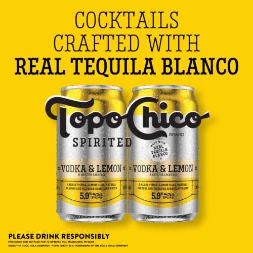 Topo Chico Spirited Vodka & Lemon Chilton Canned Cocktail Perspective: bottom
