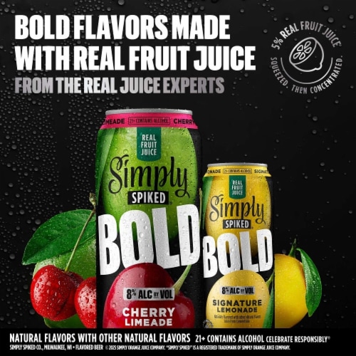 Simply Spiked BOLD Cherry Limeade Perspective: bottom