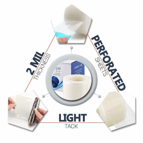 Universal Skin Barrier Film 4 x 6 . Roll of 1200 Disposable, 1 unit