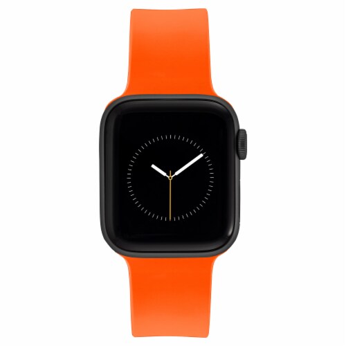 WITHit Apple Watch 42/44/45/Ultra (49mm) Keeperless Band - Orange Perspective: bottom