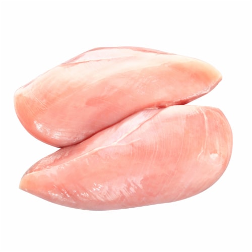 Kosher Boneless Skinless Chicken Breast Fillets, 2x Packs, 2 lbs per Pack, Certified Kosher Perspective: bottom