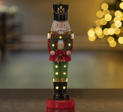 VP Home Christmas Nutcracker Snowman Decor LED Holiday Lights Up Decorations Perspective: bottom