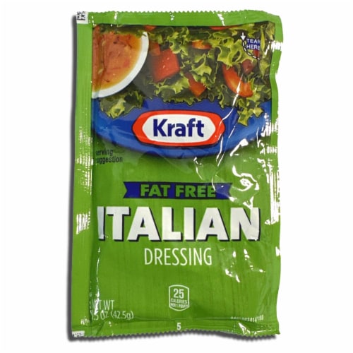Fat Free Salad Dressing Variety by Kraft | 1.5 Oz | Pack of 25 Perspective: bottom