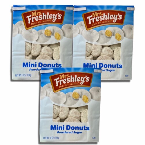 Powdered Sugar Mini Donuts by Mrs. Freshley's Bundled by Tribeca Curations | 10 Oz Bag | Valu Perspective: bottom