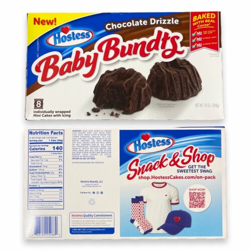 Ultimate Baby Bundts Variety Pack by Hostess | Lemon Drizzle, Strawberry Cheesecake, Cinnamon Perspective: bottom