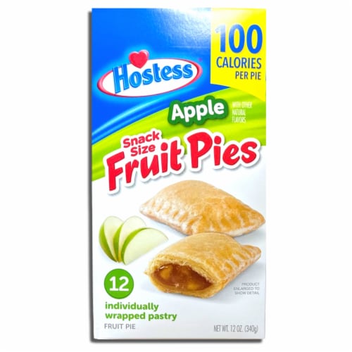 Snack Size 100 Calorie Mini Fruit Pies by Hostess | 12 Count Box | Apple & Cherry Combo | Pac Perspective: bottom