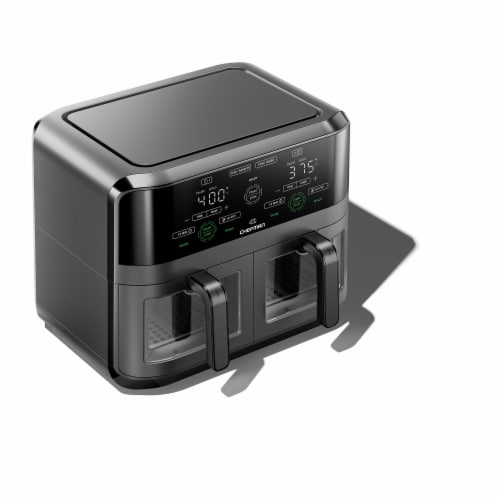 Chefman TurboFry® Touch Dual Basket Digital Air Fryer - Black Perspective: bottom