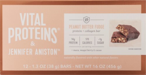 Vital Proteins Peanut Butter Fudge Collagen Protein Bars Perspective: bottom