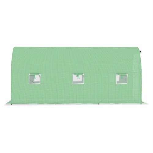 vidaXL Greenhouse 96.9 ft² 14.8'x6.6'x6.6' Perspective: bottom