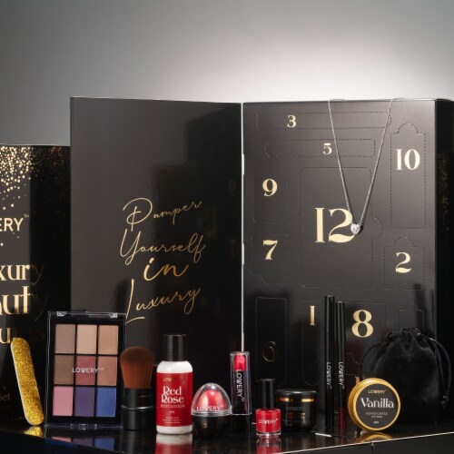 12 Days Luxury Beauty Advent Calendar, 22-Pc. Makeup & Skincare Gift Set Perspective: bottom