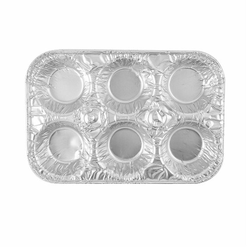 10 Pc Aluminum Foil Muffin Pan 6 Cavity Cake Mold Cupcake Disposable Container 1 Ralphs