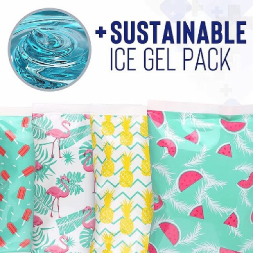 Thrive 4 Pack Small Reusable Ice Packs For Lunch Box Or Cooler