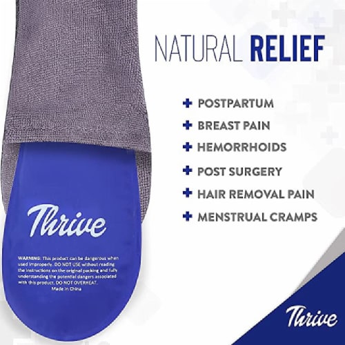 Thrive Gel Ice Packs for Injuries Reusable (2 Pack) - FSA HSA