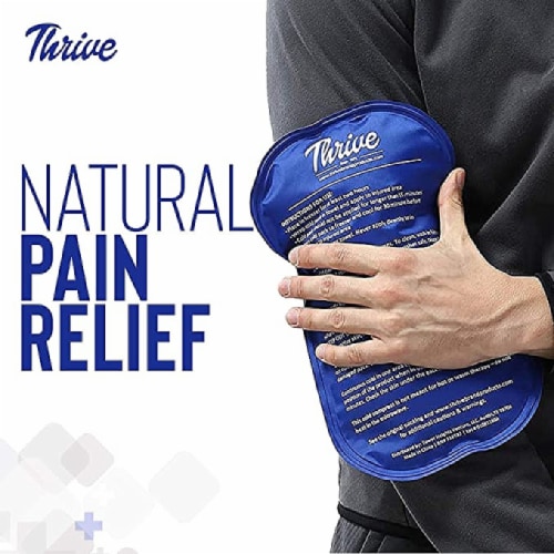 Thrive 2 Pack Reusable Cold Compress Ice Packs for Injury Large Perspective: bottom