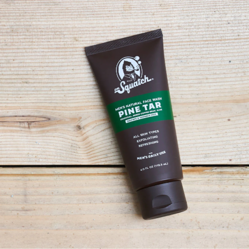 Dr. Squatch® Pine Tar Men's Natural Face Wash Perspective: bottom