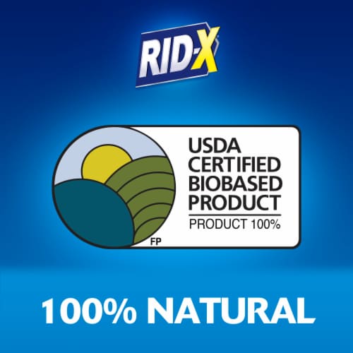 Rid-X Professional Septic System Maintenance - 1 Dose Powder - 9.8 oz (Pack of 4) Perspective: bottom
