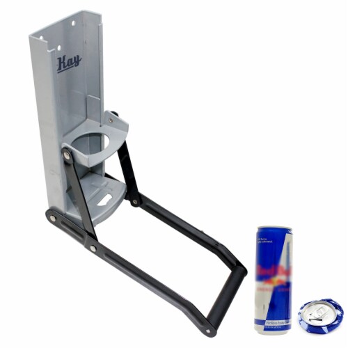 McKay 12 oz. Metal Can Crusher, Heavy-Duty Wall-Mounted Smasher 