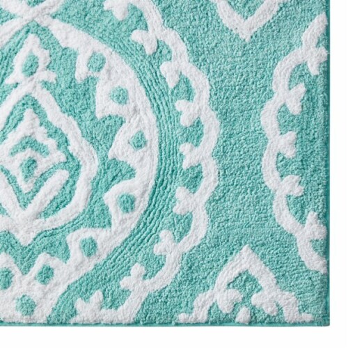 Kate Aurora 100% Cottoned Non Slip Bath Rug - 20 in. W x 32 in. L