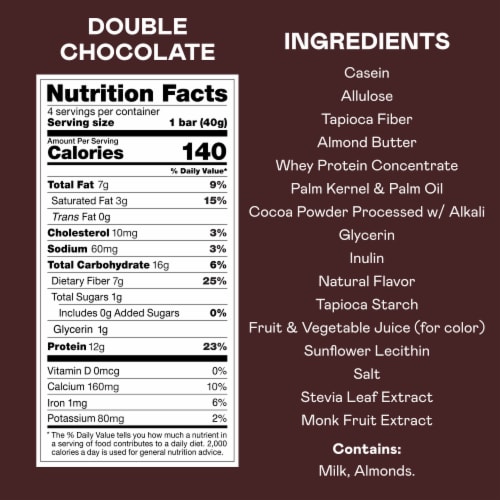 Magic Spoon® High-Protein Gluten-Free Double Chocolate Cereal Treat Bars Perspective: bottom
