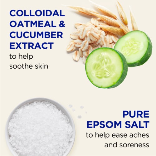 Dr Teal's® Pure Espom Salt Soaking Solution Sensitive Skin with Colloidal Oatmeal & Cucumber Extract Perspective: bottom