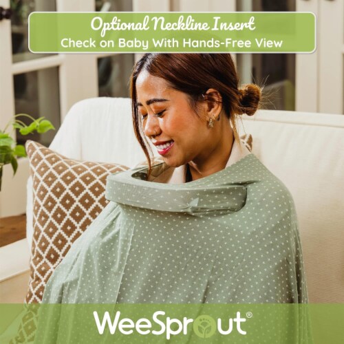WeeSprout Nursing Cover for Breastfeeding, Soft & Breathable Nursing Poncho Perspective: bottom
