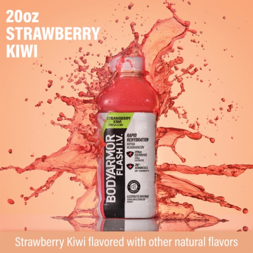 BODYARMOR® Flash I.V. Strawberry Kiwi Sports Drink Bottle Perspective: bottom