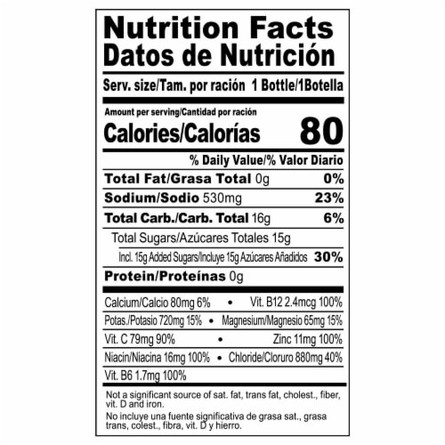 BODYARMOR® Flash I.V. Tropical Punch Sports Drink Bottle Perspective: bottom