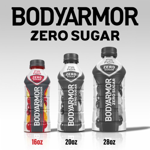 BODYARMOR® Fruit Punch Zero Sugar Sports Drink Bottle Perspective: bottom