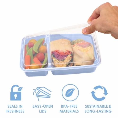 Bentgo 2 Compartment Food Containers Perspective: bottom
