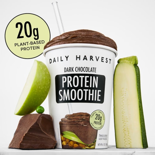 Daily Harvest Dark Chocolate Protein Smoothie Perspective: bottom
