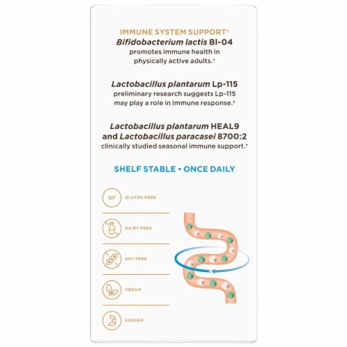 Solgar Advanced Daily Support Probiotic 30 Billion CFU 30 Vegan Caps Perspective: bottom