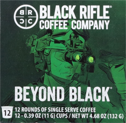 Black Rifle Coffee Company Beyond Black Dark Roast K-Cup Coffee Pods Perspective: bottom