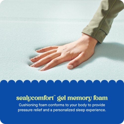 Sealy® Dreamlife™ 2in Memory Foam Topper - King Perspective: bottom
