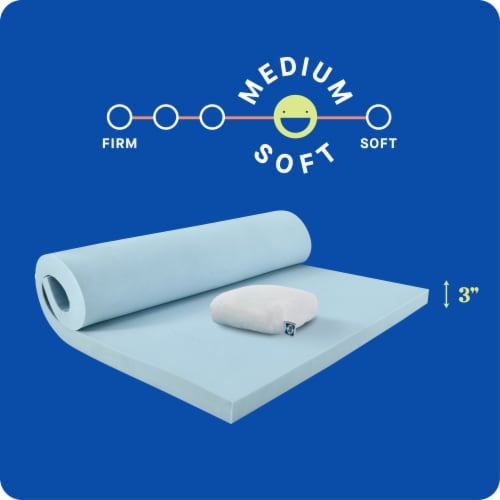 Sealy® Dreamlife 3in Memory Foam Topper - Queen Perspective: bottom