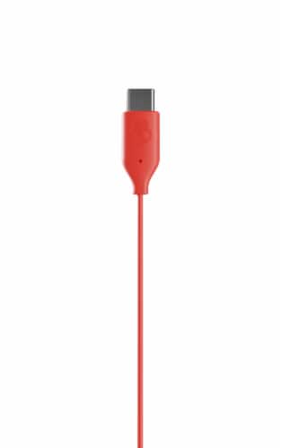 Skullcandy Jib with Microphone Wired Earbuds - USB-C Red Perspective: bottom