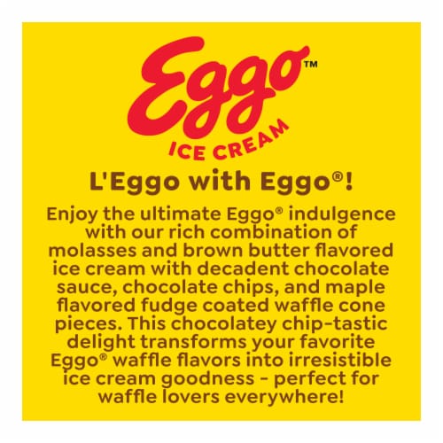 Kellogg's® Eggo™ Chocolately Chip Ice Cream Pint Perspective: bottom