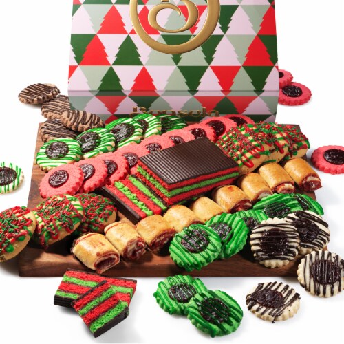Christmas Gifts, Gourmet Christmas Cookies with 10FT Christmas Lights, 50oz Kosher Perspective: bottom
