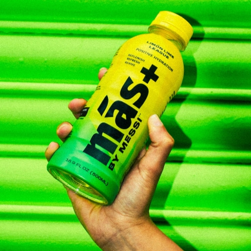 Messi™ Mas+ Limon Lime League Positive Hydration Bottle Perspective: bottom