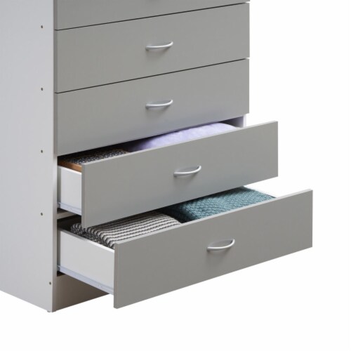 Hodedah 7 drawer chest with locks on 2 top clearance drawers hi70dr