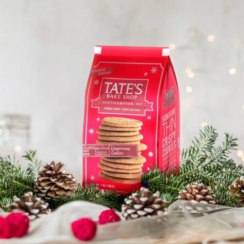 Tate's Bake Shop Gingersnap Cookies Holiday Cookies Perspective: bottom