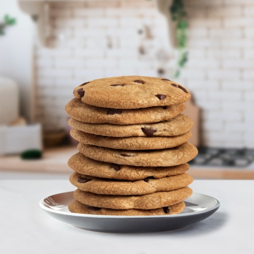 Tate's Bake Shop Vegan Chocolate Chip Cookies Perspective: bottom