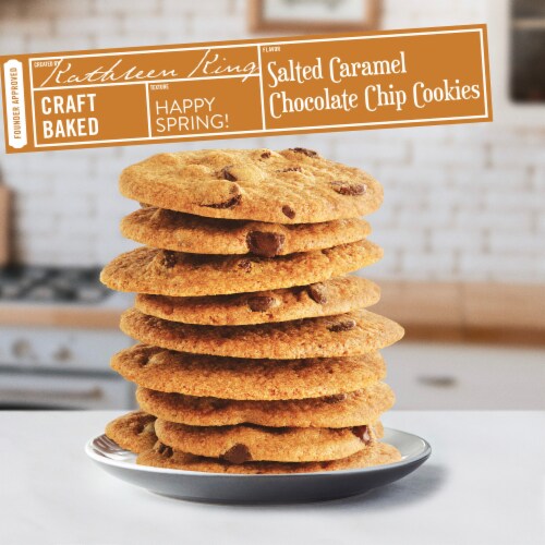 Tate's Bake Shop Salted Caramel Chocolate Chip Cookies Perspective: bottom