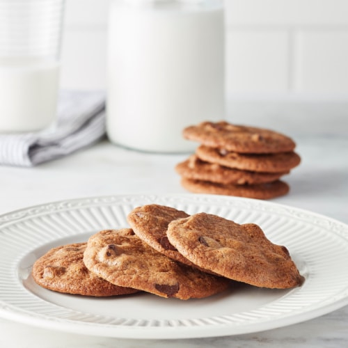 Tate's Bake Shop Salted Caramel Chocolate Chip Cookies Perspective: bottom