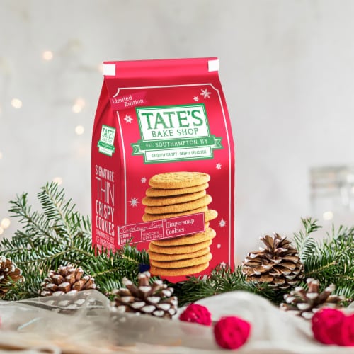 Tate's Bake Shop Gingersnap Cookies Holiday Cookies Perspective: bottom