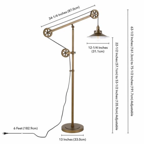 Pulley floor lamp hotsell