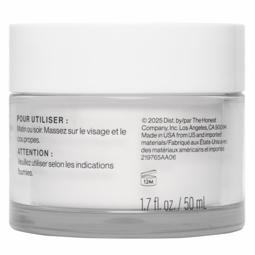 The Honest Company Beauty Fragrance Free Lightweight + Moisturizing Hydrogel Cream Perspective: bottom